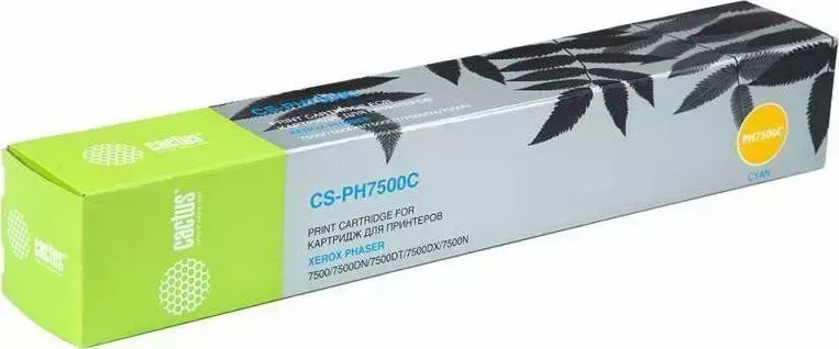 Картридж CACTUS Расходный материал для печати CS-PH7500C голубой