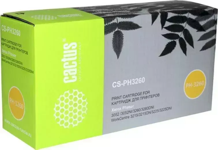 Картридж CACTUS Расходный материал для печати CS-PH3260 черный