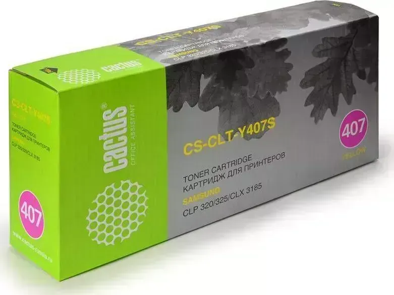 Картридж CACTUS Расходный материал для печати CS-CLT-Y407S желтый