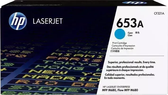 Расходный материал для печати HP 653A CF321A голубой