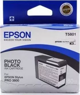 Расходный материал для печати EPSON Stylus Pro 3800 Ink Cartridge (80ml) Photo Black (C13T580100)
