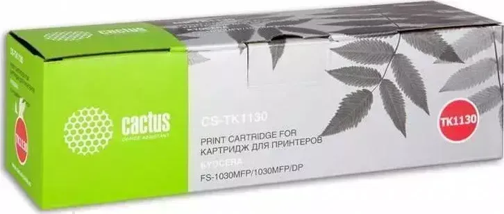 Расходный материал для печати CACTUS CS-TK1130 черный