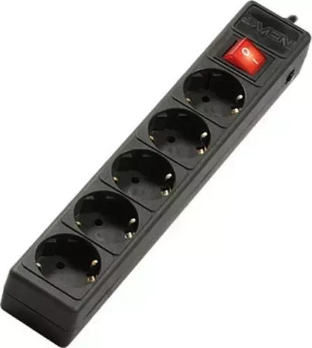 Удлинитель SVEN Optima Base (1,8м 5 розеток) черный