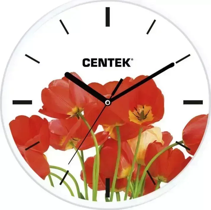 Часы настенные CENTEK CT-7102 Tulips