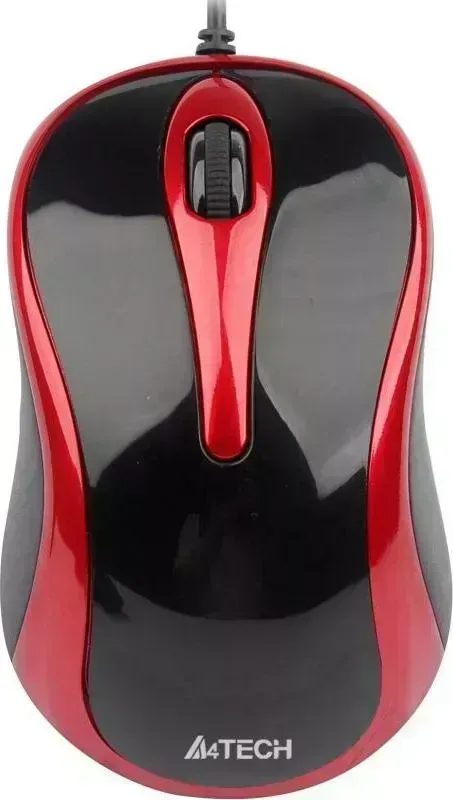 Мышь компьютерная A4TECH N-350 Black/Red