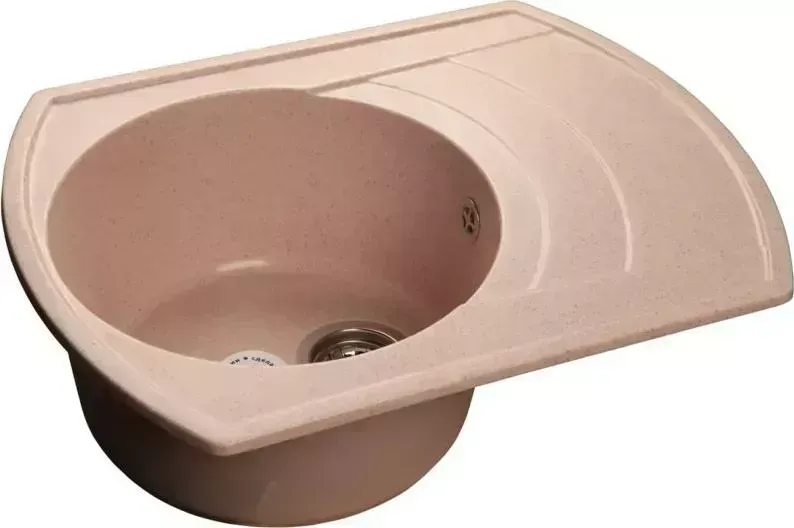 Мойка кухонная GranFest Rondo GF-R650L светло-розовый (311)