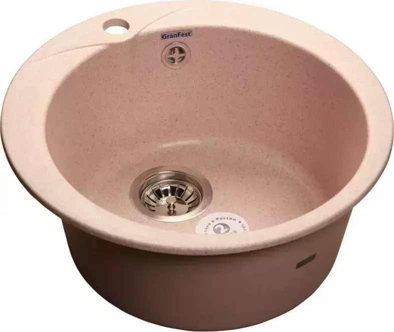 Мойка кухонная GranFest Rondo GF-R480 Светло-Розовый (311)