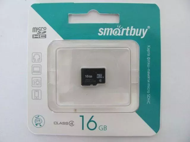 Карта памяти  Smartbuy MicroSDHC 16GB Class4
