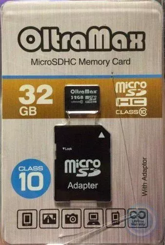 Карта памяти  Oltramax MicroSDHC 32GB Class10