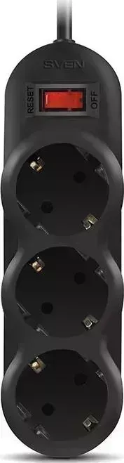 Сетевой фильтр SVEN SF-03L 5,0 м (3 розетки) черный