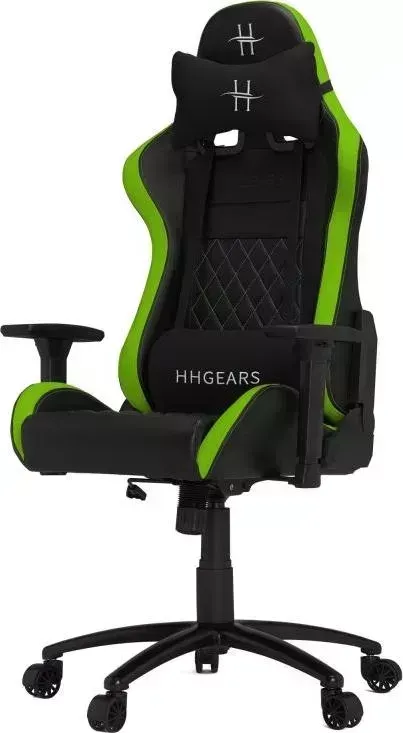 Кресло офисное HHGears XL500 PU Leather / black/green (XL500_BG)