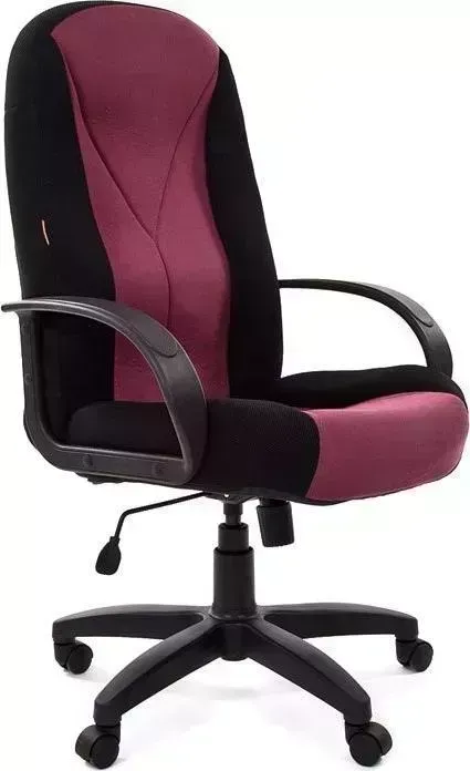 Кресло офисное CHAIRMAN 785 TW-11 черный + TW-13 бордо