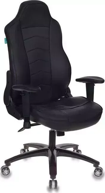 Кресло офисное БЮРОКРАТ VIKING-3/BLACK черный искусственная кожа