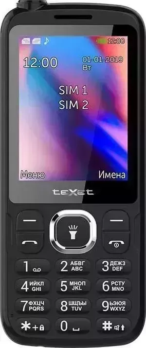 Смартфон TeXet teXet TM-D325 черный