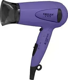 Фен DELTA LUX DL-0936 фиолетовый с черным