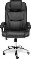 Кресло офисное TetChair BERGAMO кож/зам, черный, 36-6