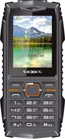Смартфон TeXet teXet TM-519R черный