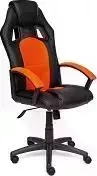 Кресло офисное TetChair DRIVER кож/зам/ткань, черный/оранжевый, 36-6/07