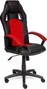 Кресло офисное TetChair DRIVER кож/зам/ткань, черный/красный, 36-6/08