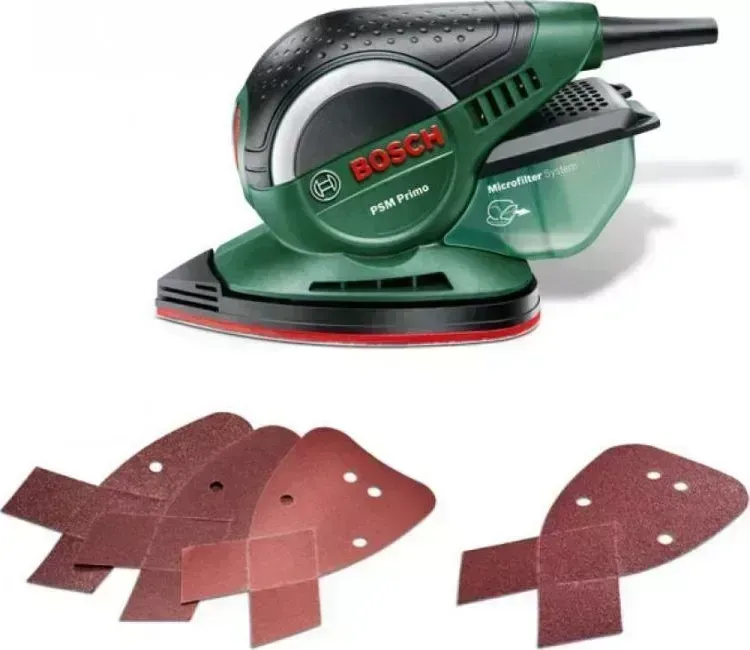 Шлифовальная машина BOSCH PSM Primo (06033B8001) + набор 12 шлифлистов