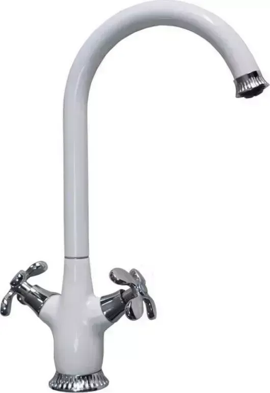 Смеситель для кухни GFMARK 5950 белая эмаль