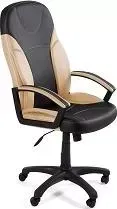 Кресло офисное TetChair TWISTER кож/зам, коричневый/бежевый, 36-36/36-34/