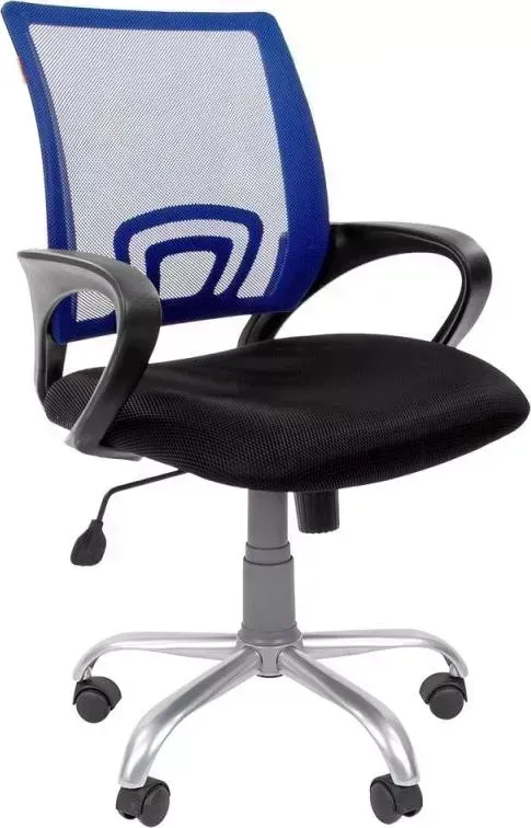 Кресло офисное CHAIRMAN 696 Silver TW синий