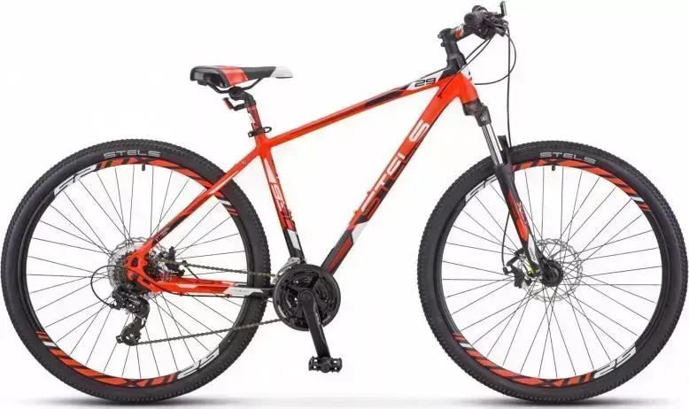 Велосипед STELS Navigator-930 MD 29 V010 Неоновый-красный/чёрный (LU091698*LU079165*16.5)
