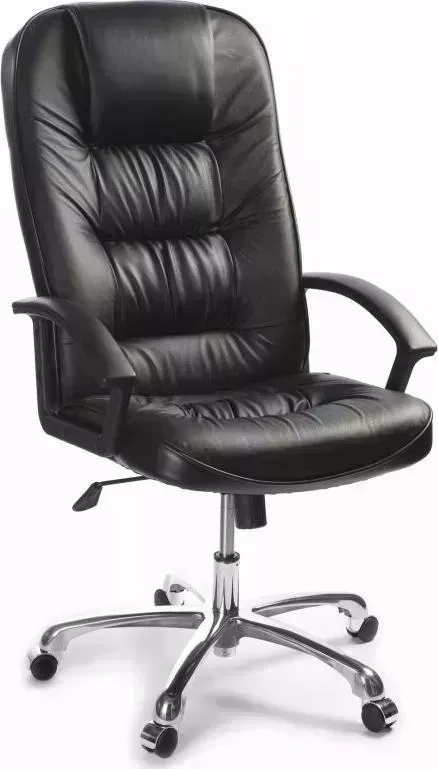 Кресло офисное TetChair СН9944 Хром, кож/зам, черный, 36-6