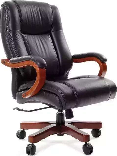 Кресло офисное CHAIRMAN 403 кожа+PU черный