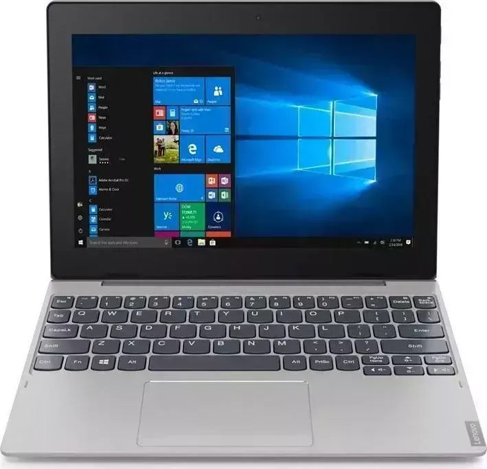 Планшет LENOVO IdeaPad D330-10IGM 4/64Gb Celeron N4000 WiFi серебристый (81H3003GRU)