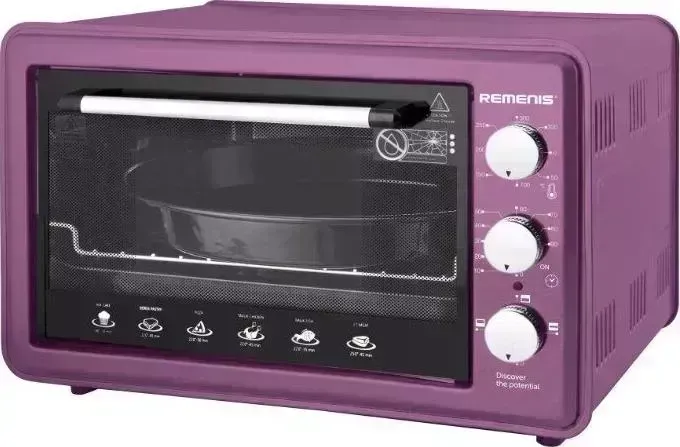 Мини-печь Remenis REM-5000 (36л) фиолетовый