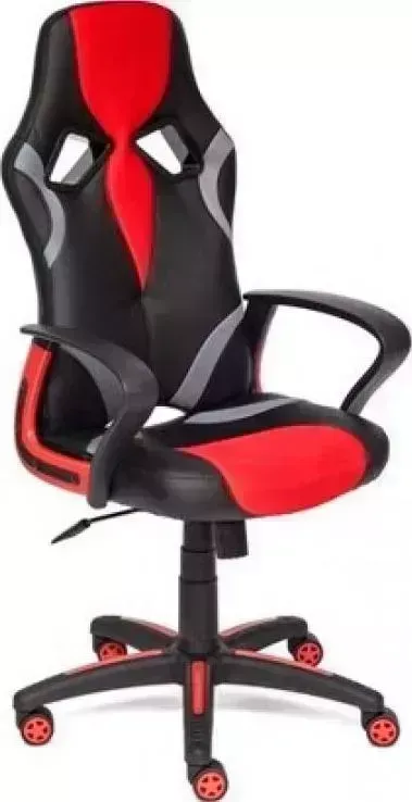 Кресло офисное TetChair RUNNER (кож/зам/ткань, черный/красный, 36-6/tw08/tw-12)