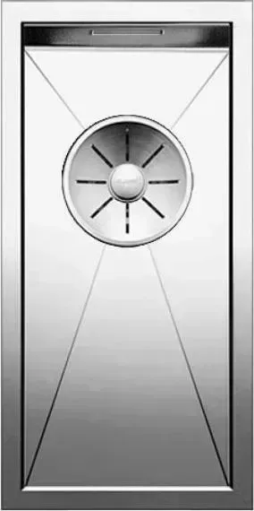Мойка кухонная Blanco ZEROX 180-U нерж. сталь зеркальная полировка без клапана (521567)