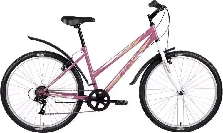 Велосипед Altair MTB HT 26 1.0 Lady, рама 17 фиолетовый (RBKN8MN66012) (2018)