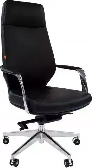 Кресло офисное CHAIRMAN 920 кожа/кз черный
