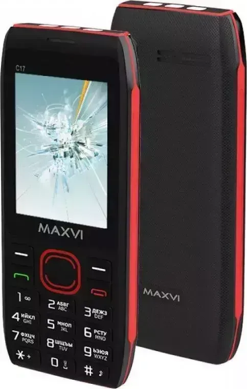 Смартфон MAXVI C17 Black/Red