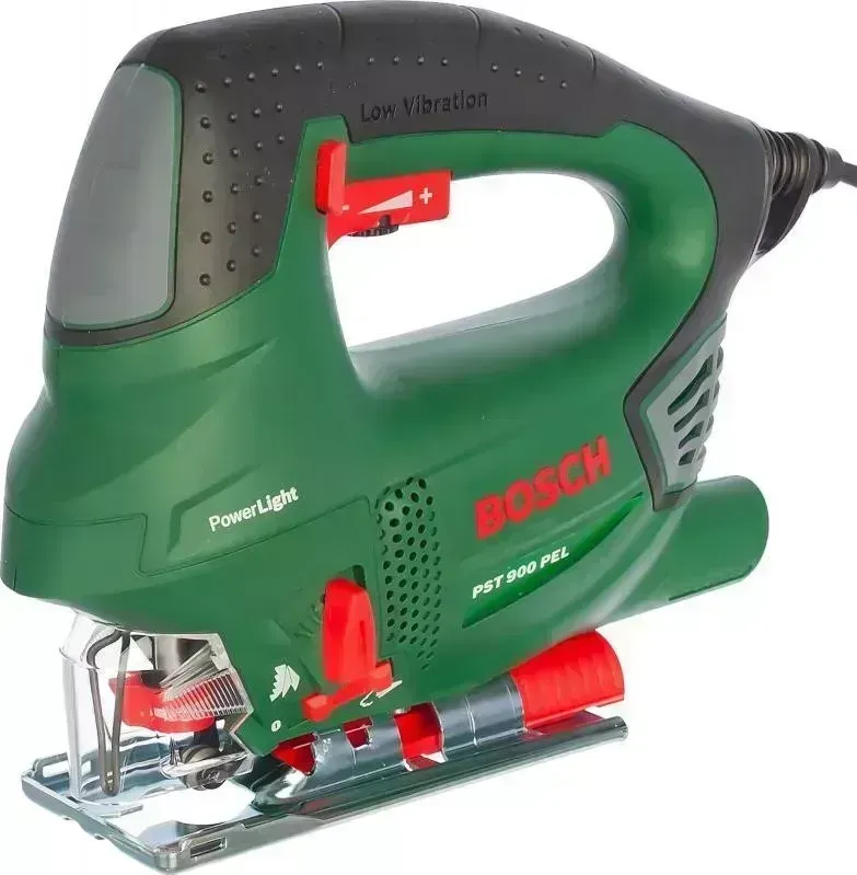 Электролобзик BOSCH PST 900 PEL + набор оснастки (10 шт.) (0.603.3A0.201)