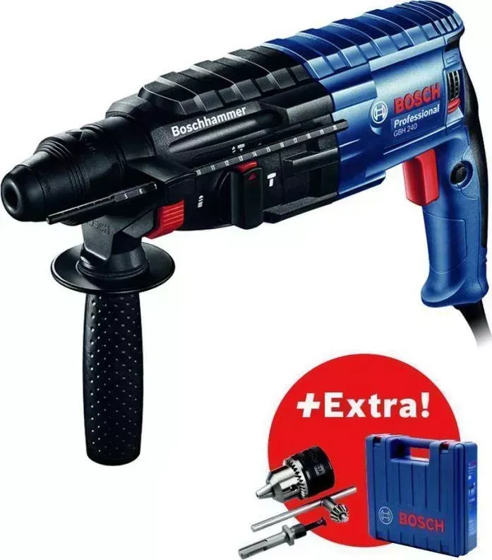 Перфоратор BOSCH GBH 240 + Ключевой патрон в кейсе (0.611.272.104)
