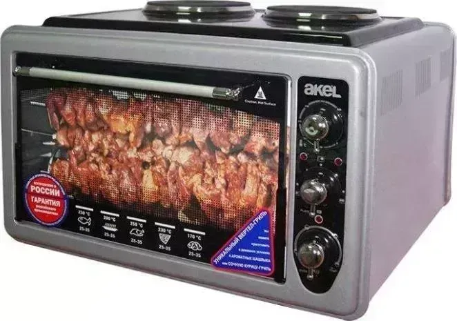 Мини-печь AKEL AF-752R металлик