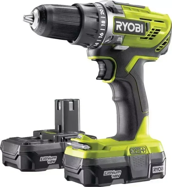 Дрель аккумуляторная RYOBI R18DD3-213S