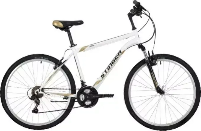 Велосипед STINGER Caiman 26 белый 26SHV.CAIMAN.16WH8 (124768)