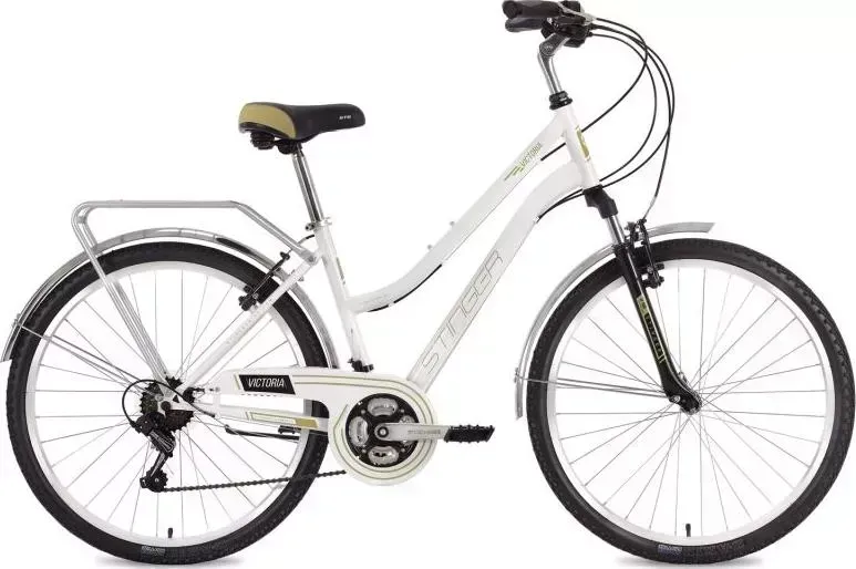 Велосипед STINGER Victoria 26 белый 26SHV.VICTOR.15WH8 (124823)