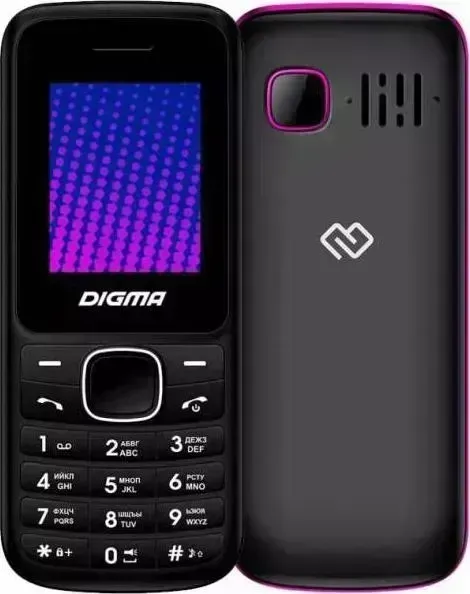 Мобильный телефон DIGMA LINX A170 черный/пурпурный