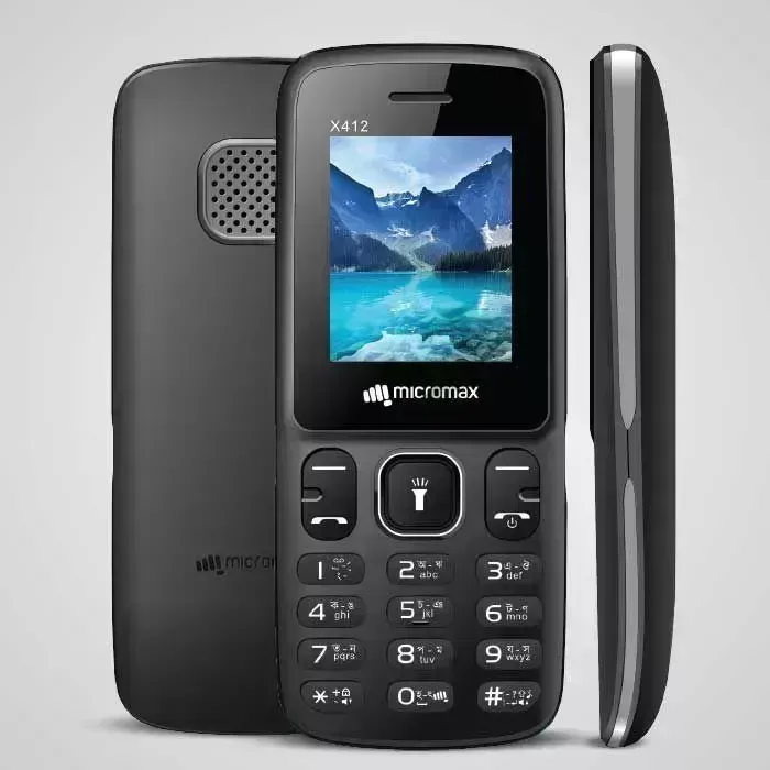 Мобильный телефон MICROMAX X412 серый/черный