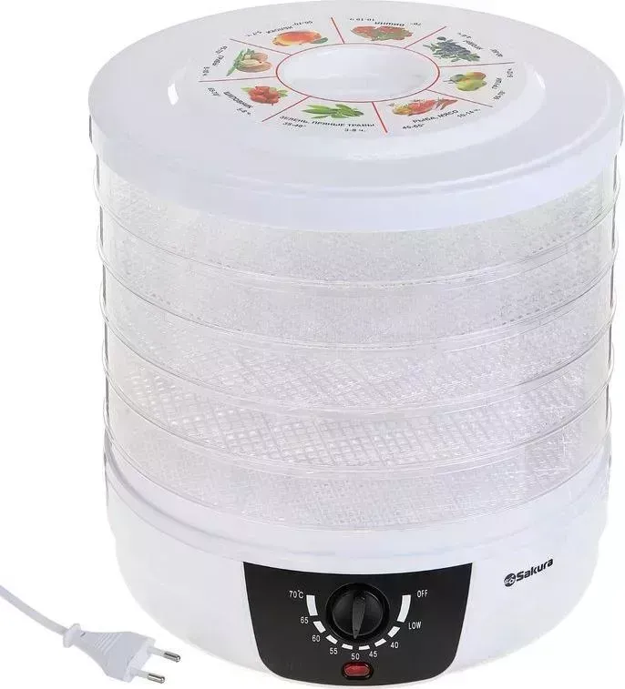 Сушилка для овощей и фруктов SAKURA продуктов SA-7806