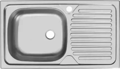 Мойка кухонная UKINOX Classica NOR 760 CLM 760.435---5К (левая)