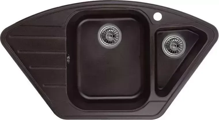 Мойка кухонная WEISSGAUFF CORNER 890 Eco Granit шоколад