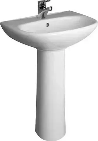 Раковина Jika Zeta 50х40см (8103900001049) с пьедесталом Zeta (8193900000009)