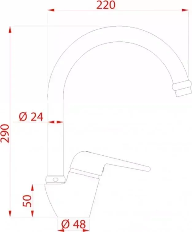 Смеситель для кухни UKINOX 41116 CR